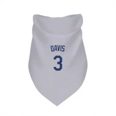 Gray Los Angeles Dodgers Willie Davis   Dog & Cat Pet Bandana