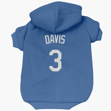 Royal Los Angeles Dodgers Willie Davis   Dog & Cat Pet Hoodie