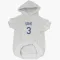 White Los Angeles Dodgers Willie Davis   Dog & Cat Pet Hoodie